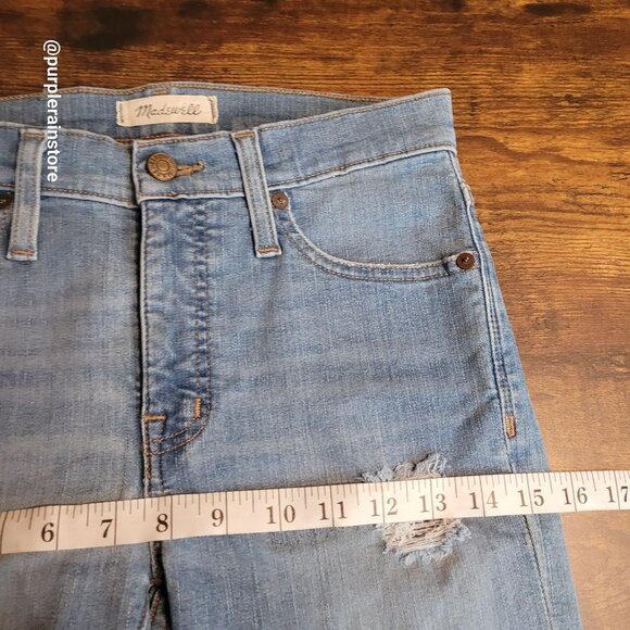 Madewell Jeans Size 27 Skinny 9" High Rise Tummy Control Ontario Wash H5789 - Picture 9 of 13
